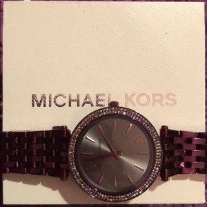 Beautiful Maroon/purple Michael Kors wrist watch